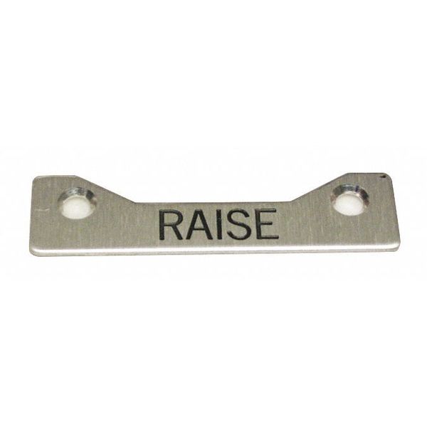 Standard Legend Plate, Raise