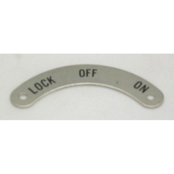 Standard Legend Plate, Lock-Off-On