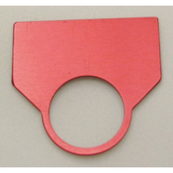 Blank Legend Plate, Red