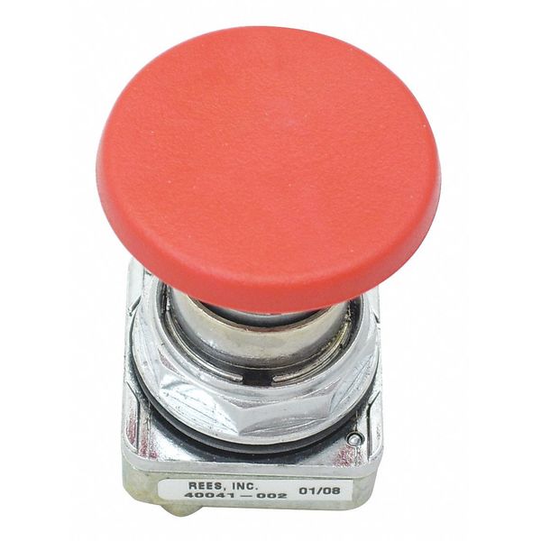 Push Buttons Mushroom Plunger, Red, 30mm