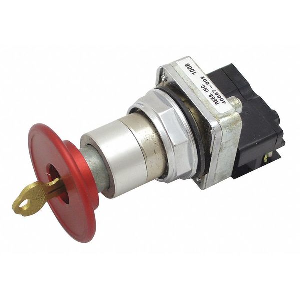 Push/Pull Operators w/Key, Red, 30mm