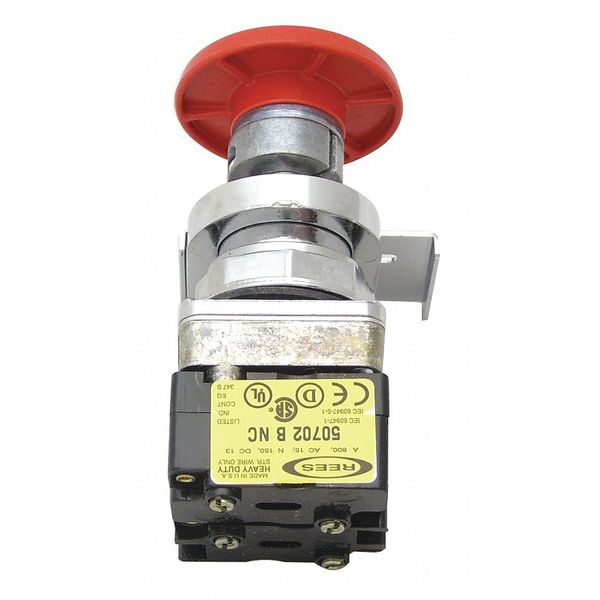 Push Button w/1 NO/1 NC Cntct, 30.5mm, Red