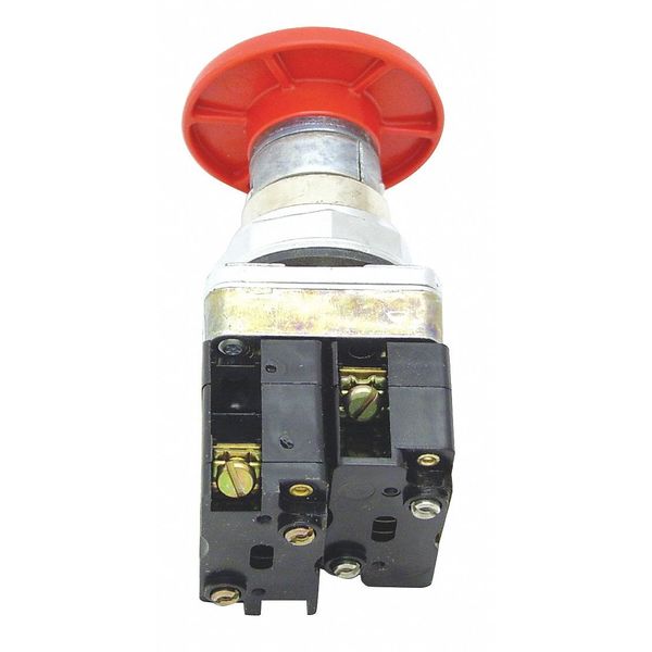 Push Button w/1 NO/1 NC, Mntnd, 30.5mm, Red