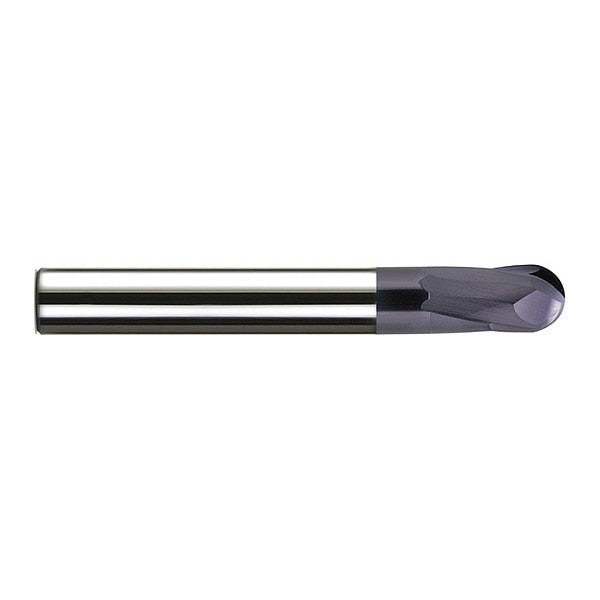 Ball End Mill, Carb, 2 Flute, 1/2