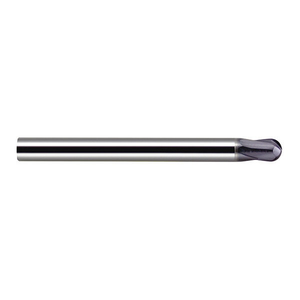 Ball End Mill, Carb, 2 Flute, 3/8
