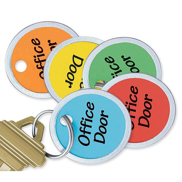Key Tag, Metal-Rimmed Ring, PK25