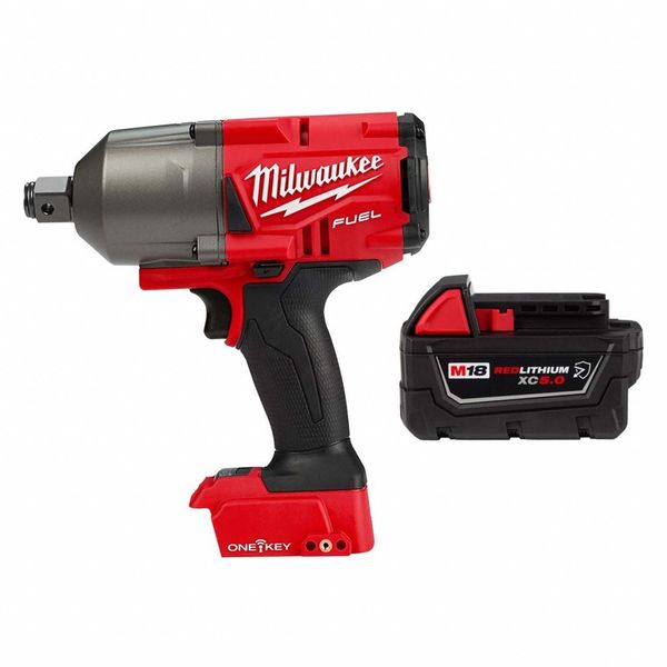 Impact Wrench and Battery, Through Hole,