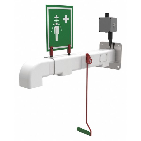 Drench Shower, Freeze Protected, 240V, Wall