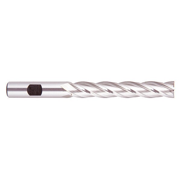 End Mill, Extralong, 1 dia., 1 Shank, 6L Cut