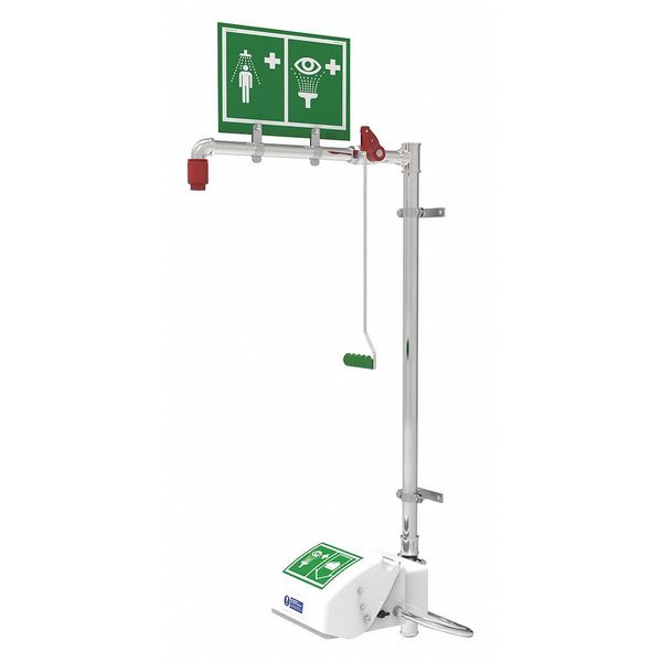 Combo Shower, Wall Mount, Closed Bowl SS