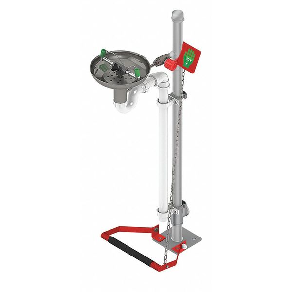 Pedestal Mounted Eyewash Station Stainless Steel