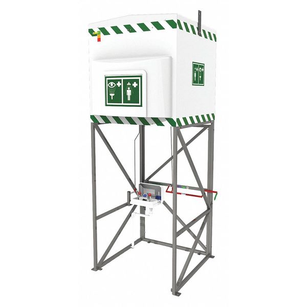 Emergency Tank Shower, Eye Wash, 317 gal.