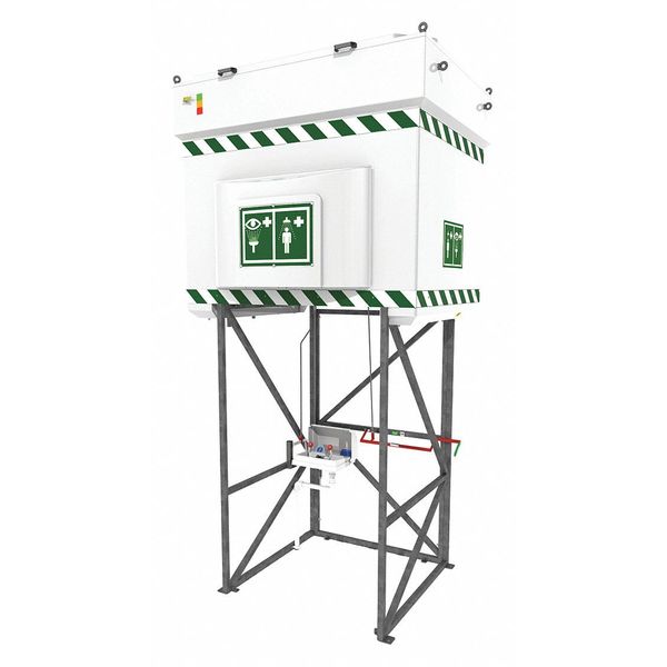 Emergency Tank Shower, Eye Wash, 528 gal.