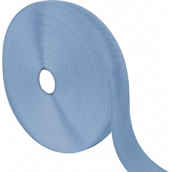 Reclosable Fastener, No Adhesive, 75 ft, 1 in Wd, Blue