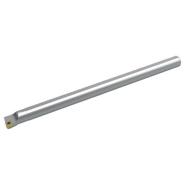 Indexable Boring Bar, A08RSCLCR2, 8 in L, High Speed Steel, 80 Degrees  Diamond Insert Shape