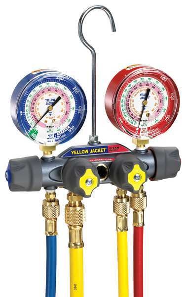Mechanical Manifold Gauge Set, 4-Valve