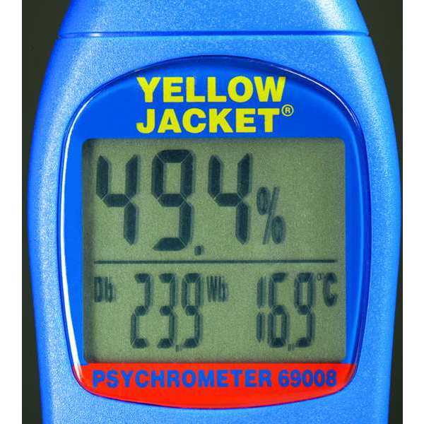 Temp/Humdty Meter, 0 to 100 Rel Hum Rnge