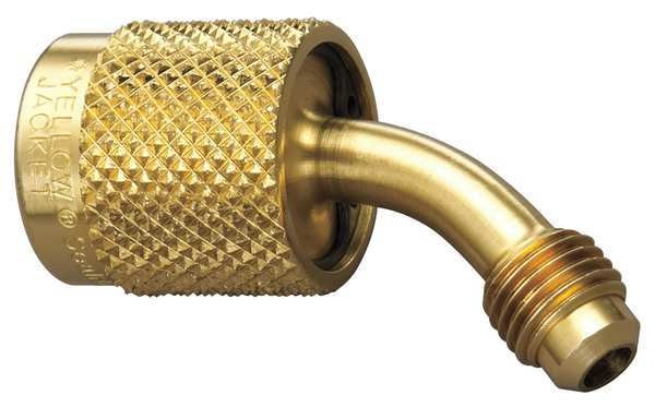 Quick Coupler, Low Loss, 1/4 In MxF, 45 Deg