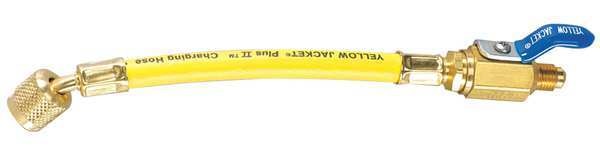 Charging/Vacuum Hose, Low Loss, 9 In, Yel