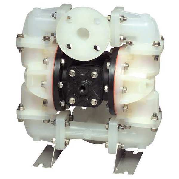 Double Diaphragm Pump, PVDF, Air Operated, PTFE - Santoprene Backup
