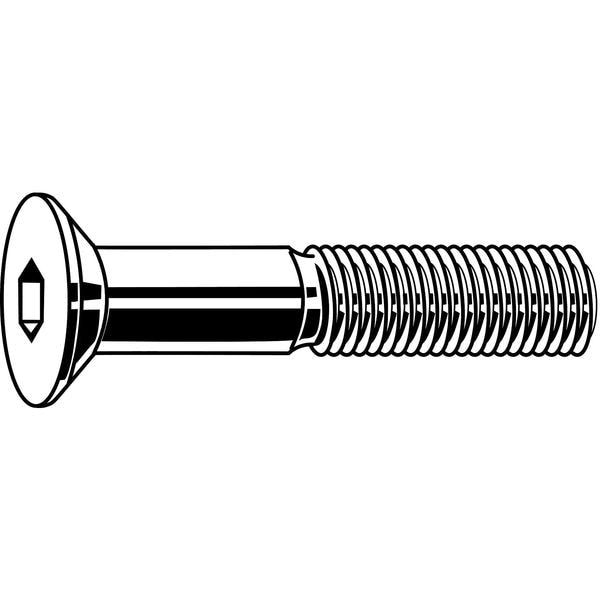 M5-0.80 Socket Head Cap Screw, Plain Stainless Steel, 40 mm Length, 50 PK