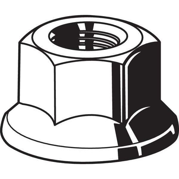 Top Lock Distorted Thread Lock Nut, 1