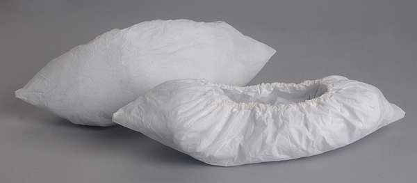 Critical CoverÂ® CPE Shoe Covers, All Film, XL, White, PK1000