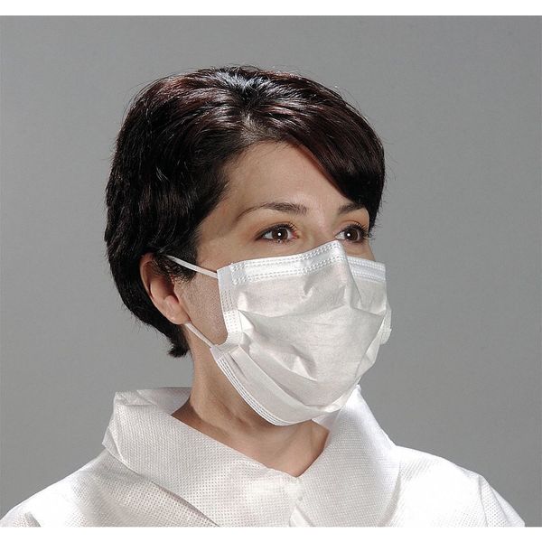 Disposable Procedural Face Mask, Universal, White, 500PK