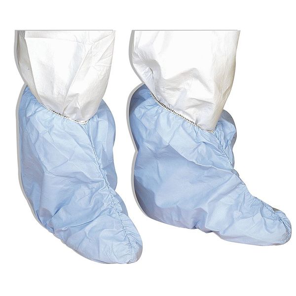 Critical CoverÂ® AquaTrakÂ® Boot Covers, Fluid Resistant, XL, Blue, PK200