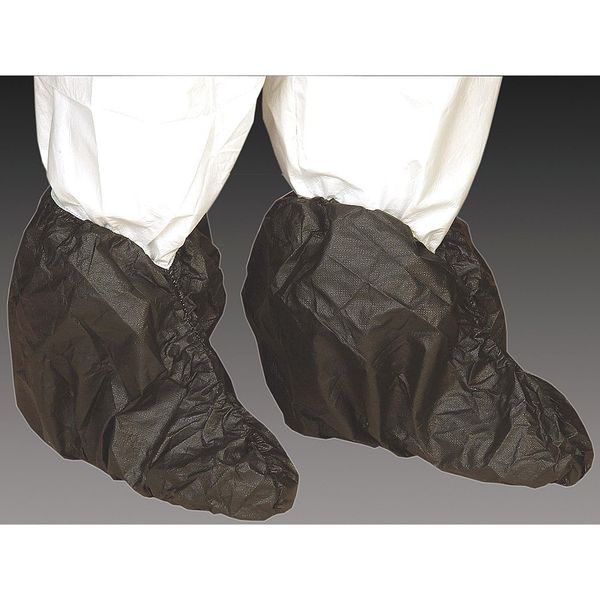 Critical CoverÂ® AquaTrakÂ® Boot Covers, Fluid Resistant, 2XL, Black, PK200