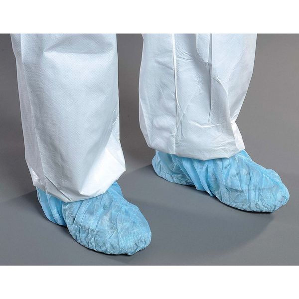 Critical CoverÂ® GenProÂ® Shoe Covers, Anti-Skid, Universal, Blue, PK300