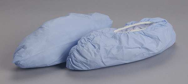 Critical CoverÂ® Shoe Covers, Fluid Resistant, Seamless Sole, Blue, PK150