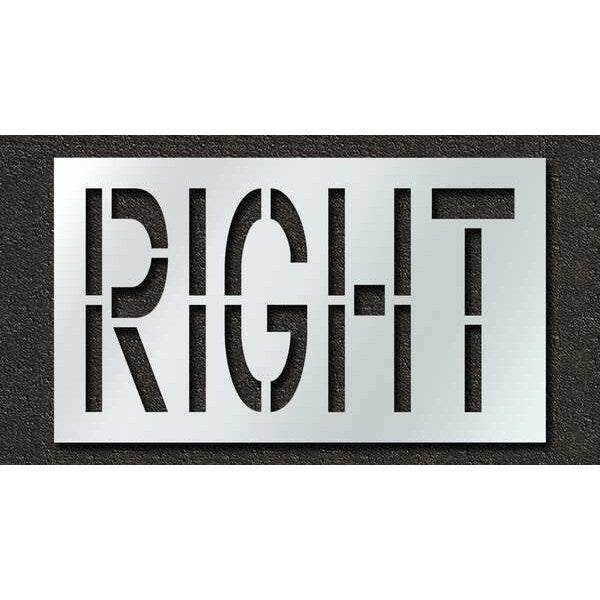 Pavement Stencil, Right, 24 in