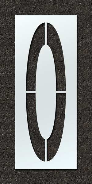 Airport Pavement Stencil, O, 108 in
