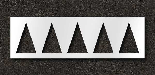Pavement Stencil, Highway Triangle