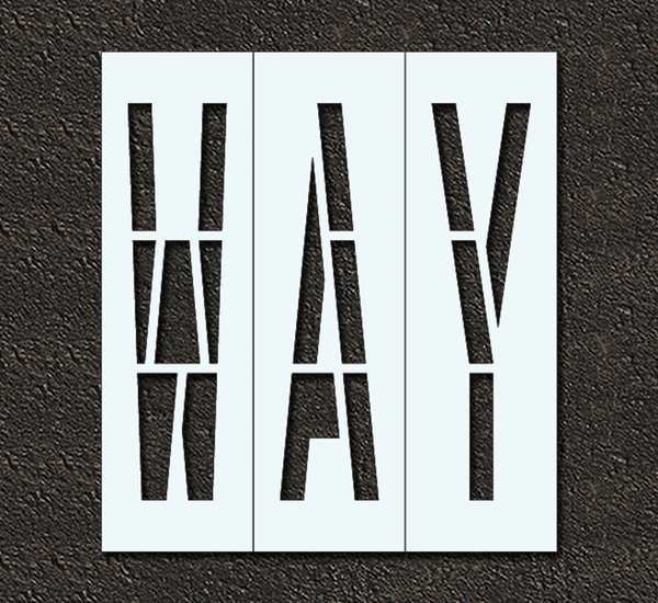 Pavement Stencil, Way, STL-108-74810