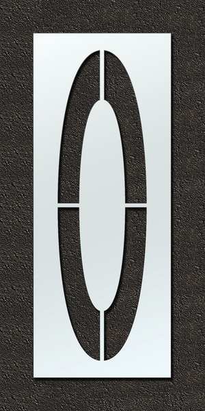 Airport Pavement Stencil, O, 120 in
