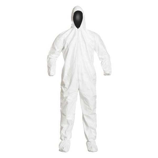Coverall, White, Zipper