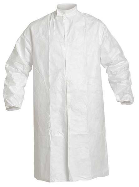 Disposable Frock, L, White, PK30