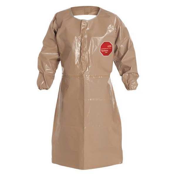 Coat Apron, Tychem(R) CPF3, Tan, 2XL, PK6