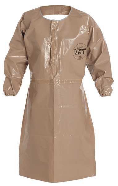 Coat Apron, Tychem(R) CPF3, Tan, XL, PK6