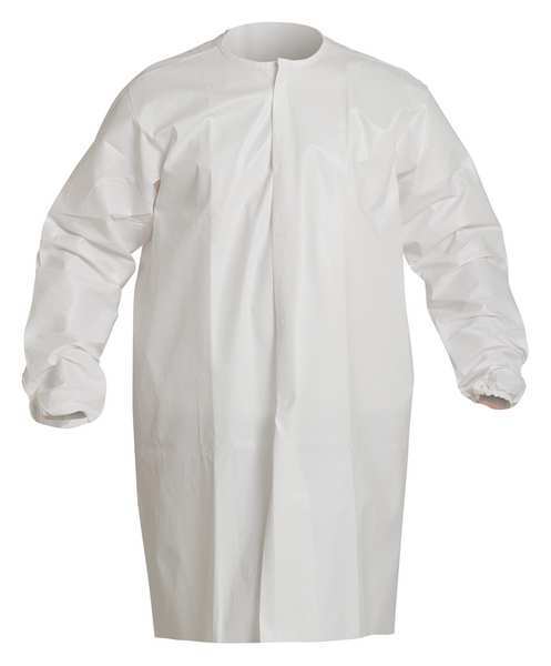 Disposable Frock, 3XL, White, PK30