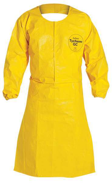 Tychem 2000 Coat Sleeve Apron, Ylw, M, PK25