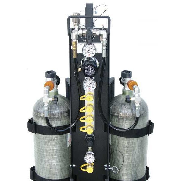 Air Cylinder Cart, 2 Cylinders, 4500 psi