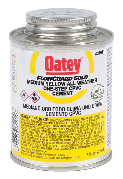 Cement, Low VOC, 8 oz., Yellow