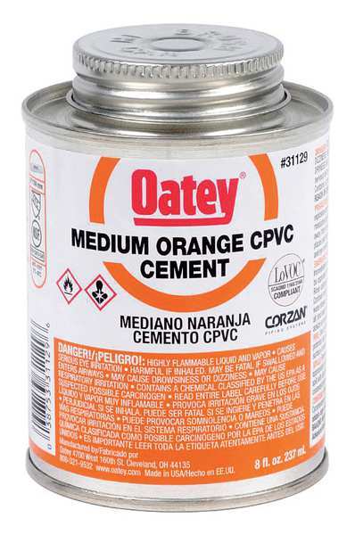 Cement, Low VOC, 8 oz., Orange