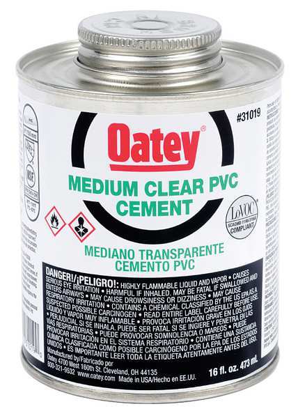 Cement, Low VOC, 16 oz., Clear