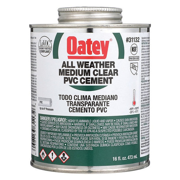 Cement, Low VOC, 16 oz., Clear