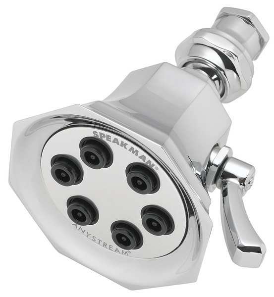 wall, Shower Head, Polished Chrome, Wall