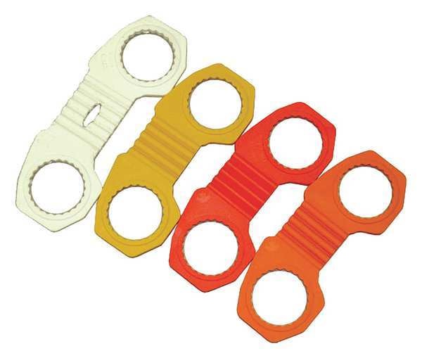 Lug Lock, 4-1/8 in., 33mm Hub, Red, PK10